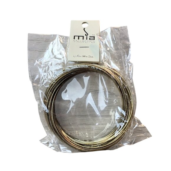 New Mia Collection Kim Min Sun Bangle Bracelets 20 Strands Interwoven - Picture 1 of 4
